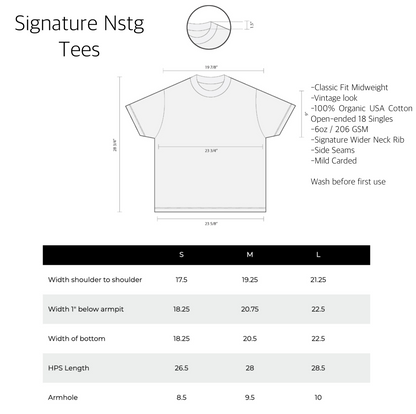 SIGNATURE ROYAL TEE (BLACK)